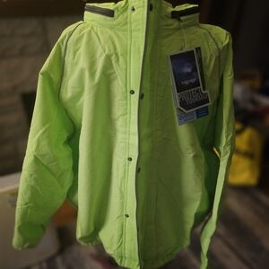 Ingesco Men's Neon Green Raincoat